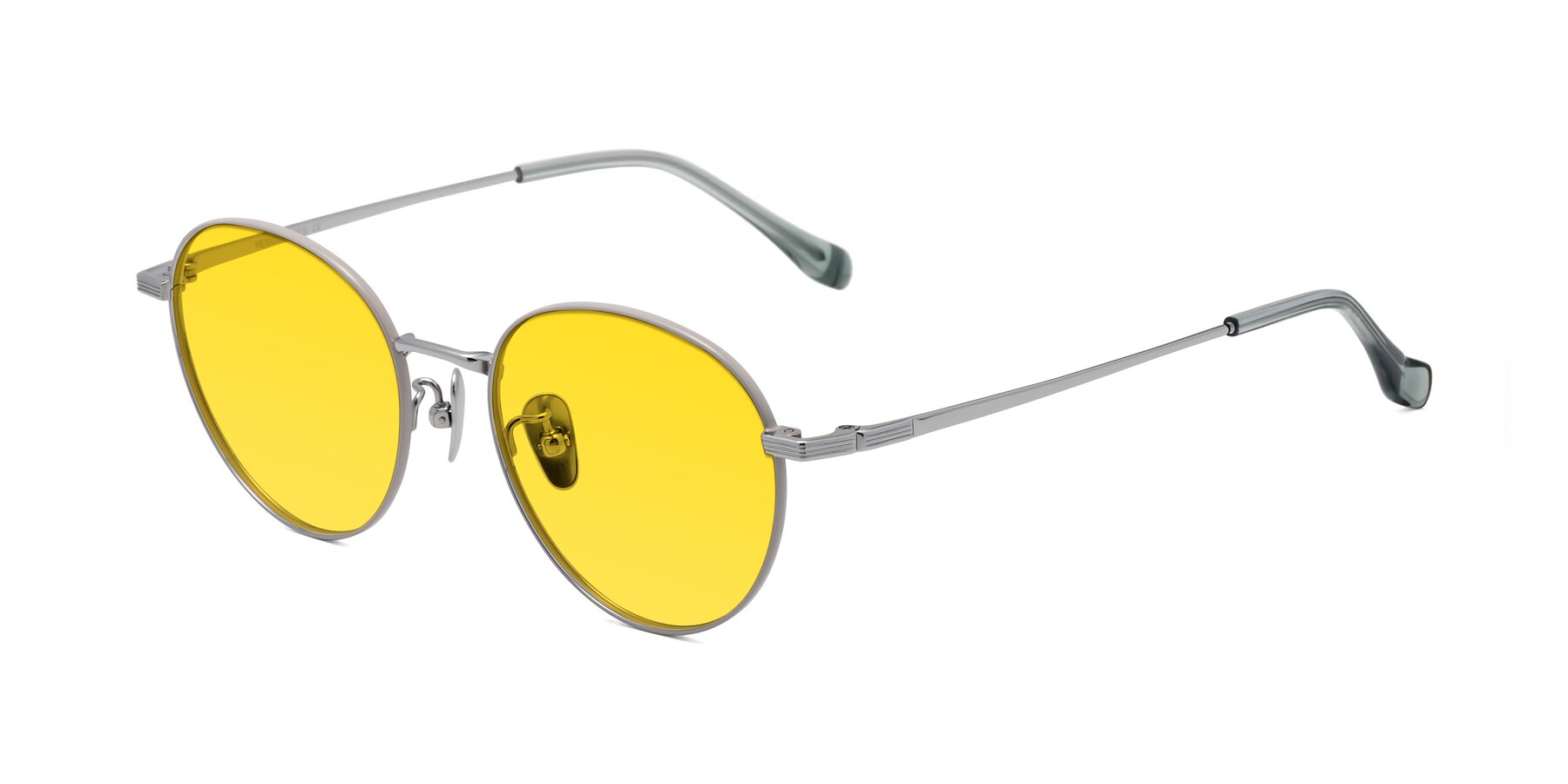 Angle of Sahala in Gray-Silver with Yellow Tinted Lenses