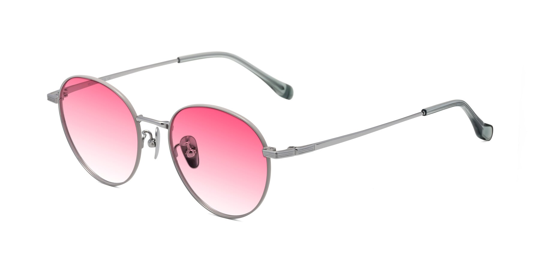 Angle of Sahala in Gray-Silver with Pink Gradient Lenses