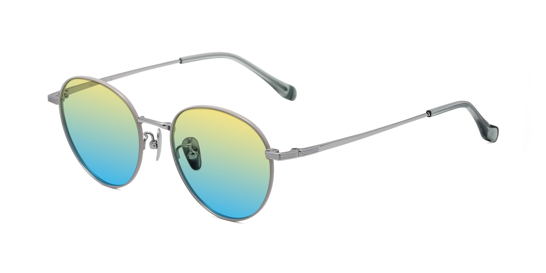 Angle of Sahala in Gray-Silver with Yellow / Blue Gradient Lenses