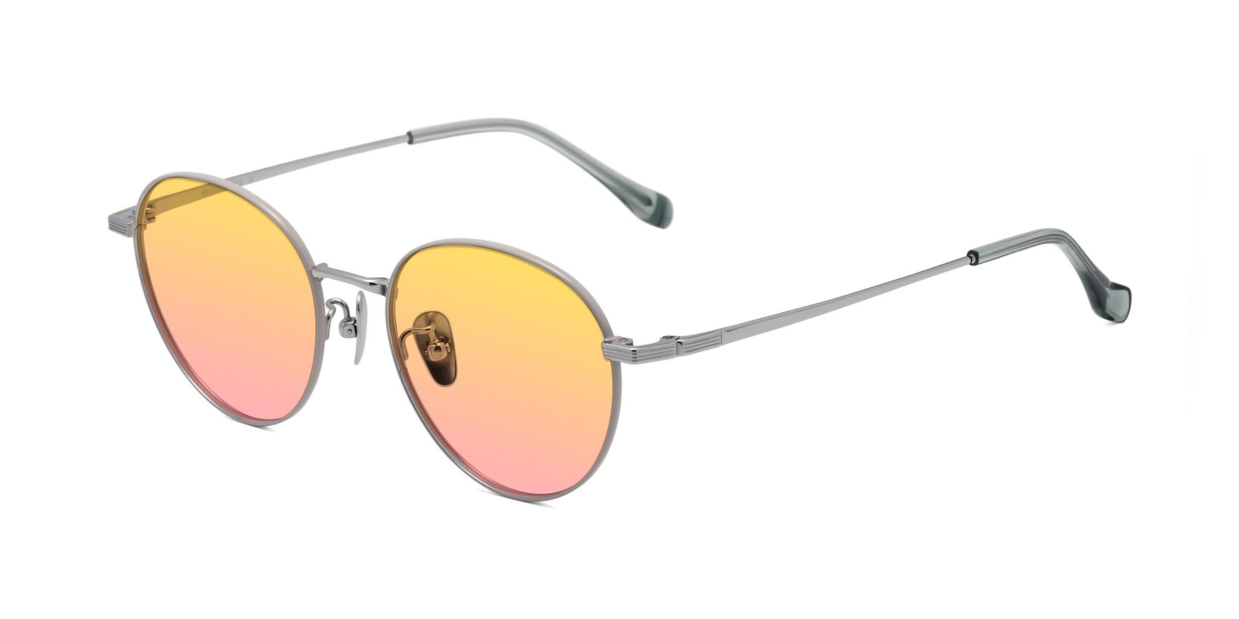 Angle of Sahala in Gray-Silver with Yellow / Pink Gradient Lenses