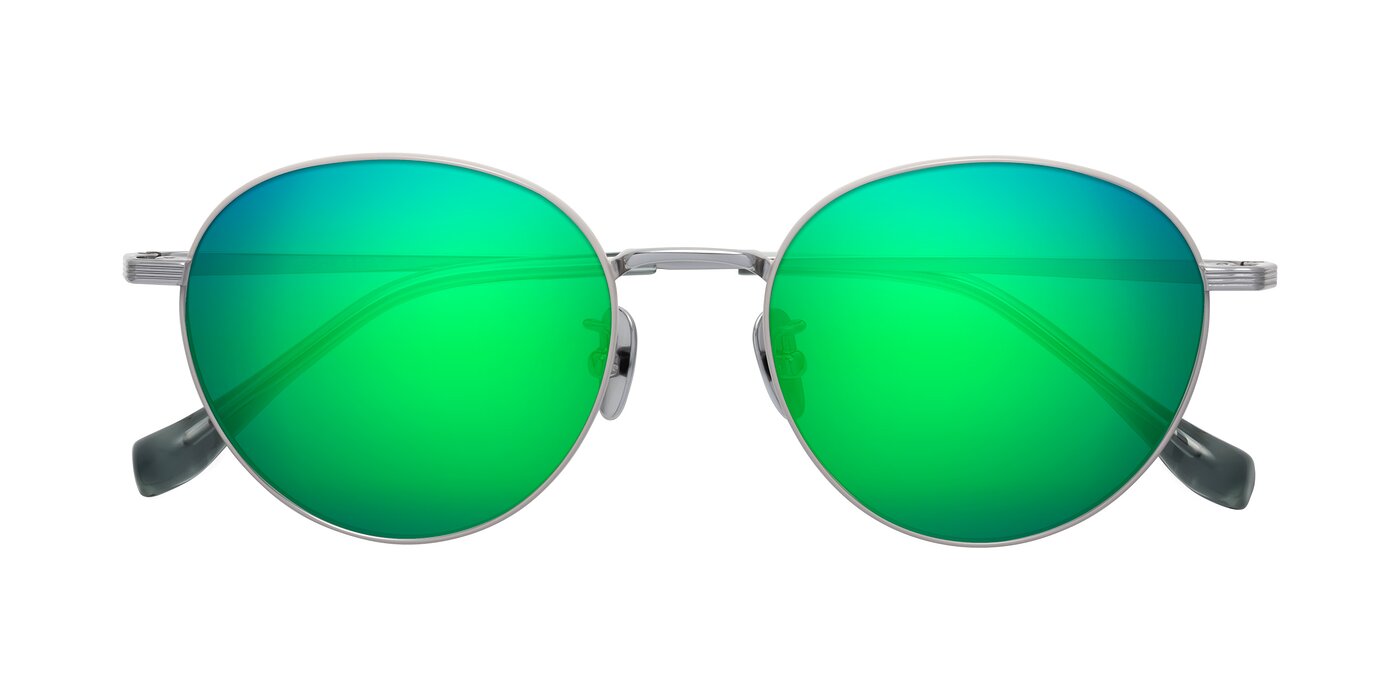 Sahala - Gray/Silver Flash Mirrored Sunglasses