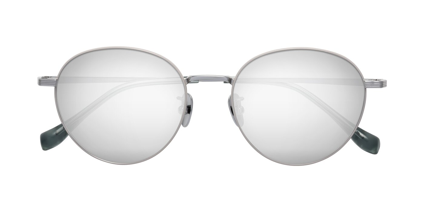 Sahala - Gray/Silver Flash Mirrored Sunglasses