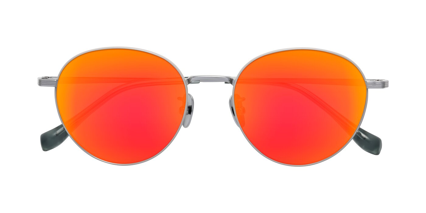 Sahala - Gray/Silver Flash Mirrored Sunglasses