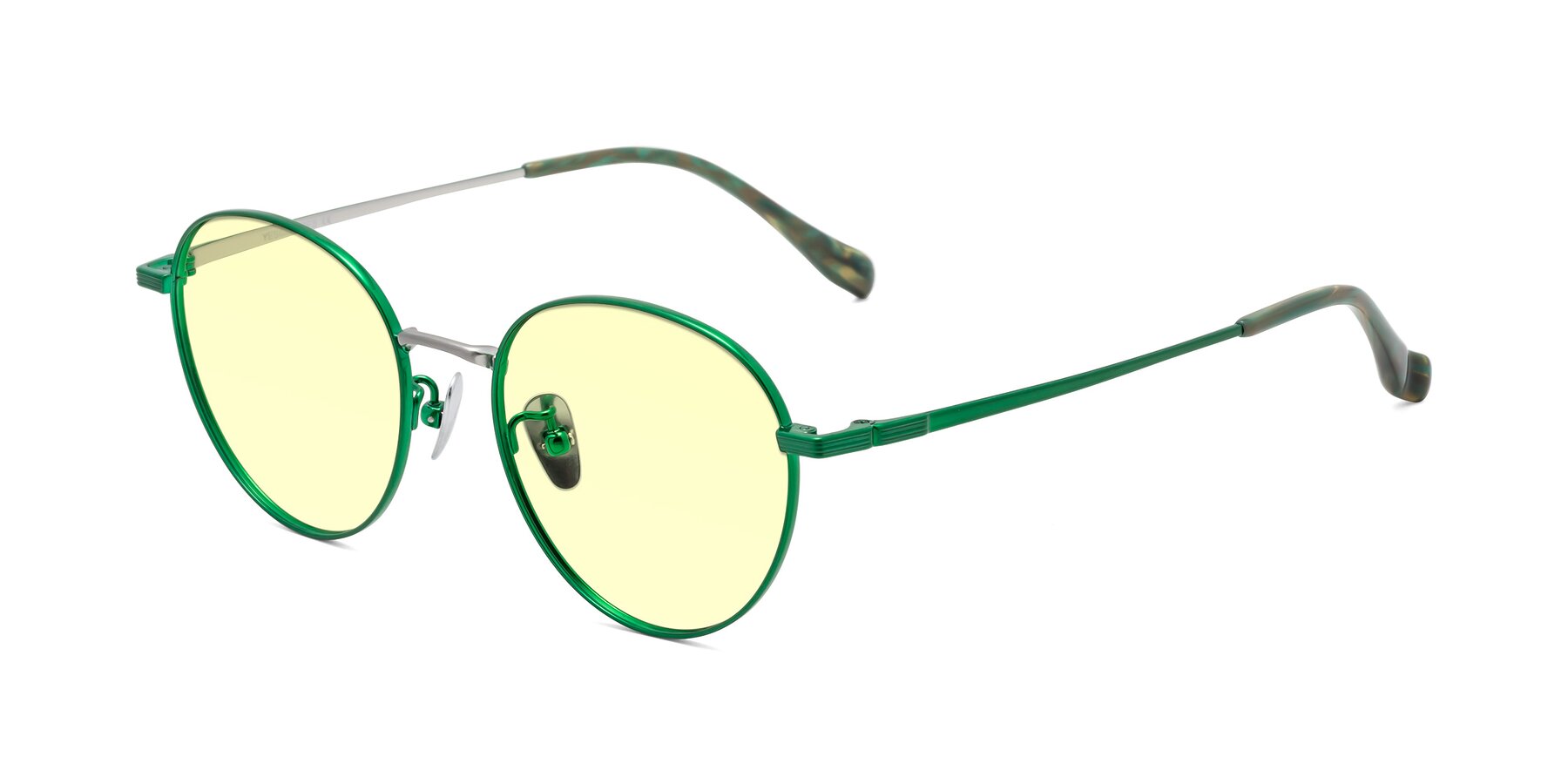 Angle of Sahala in Green-Sliver with Light Yellow Tinted Lenses