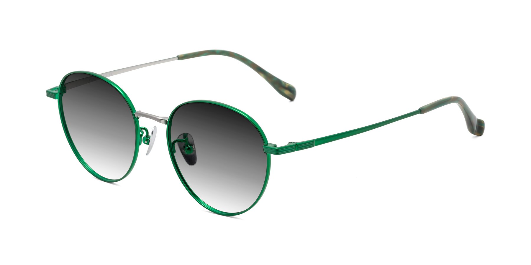 Angle of Sahala in Green-Sliver with Gray Gradient Lenses