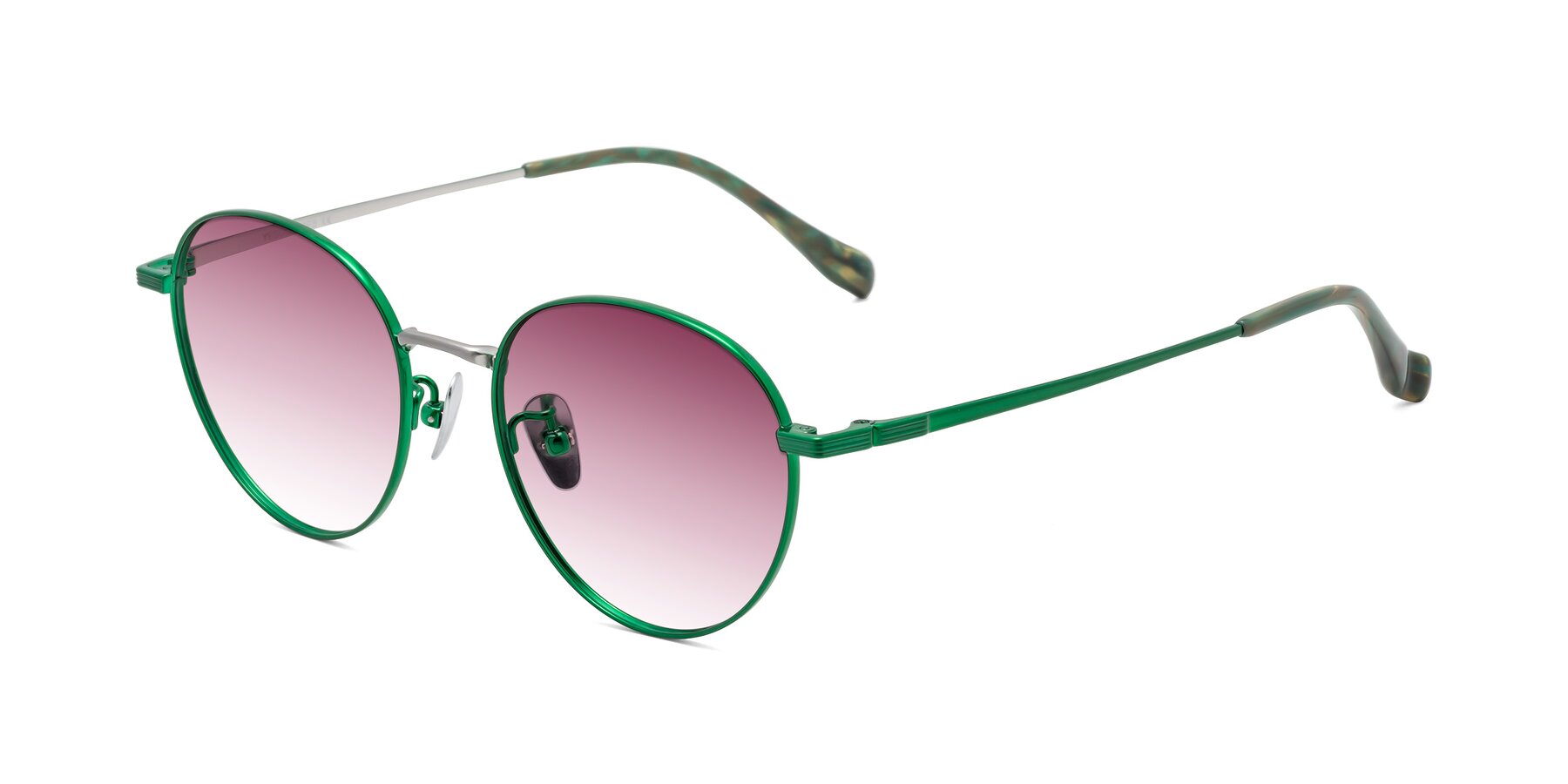 Angle of Sahala in Green-Sliver with Wine Gradient Lenses