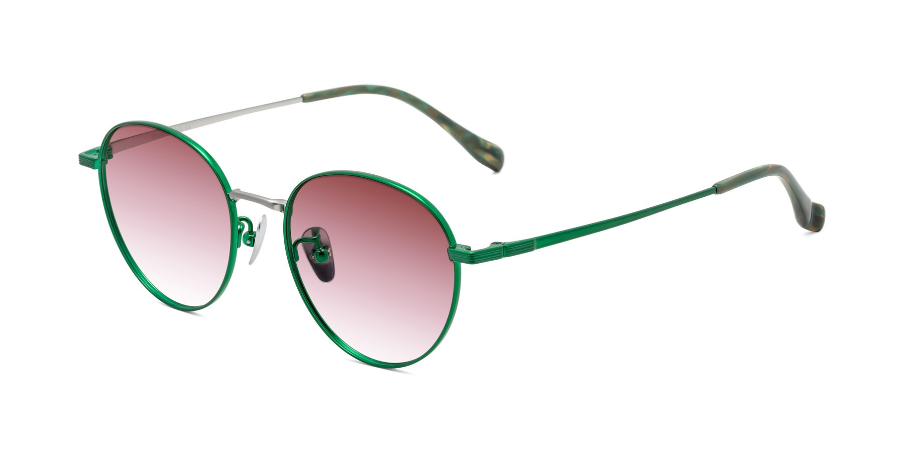 Angle of Sahala in Green-Sliver with Garnet Gradient Lenses