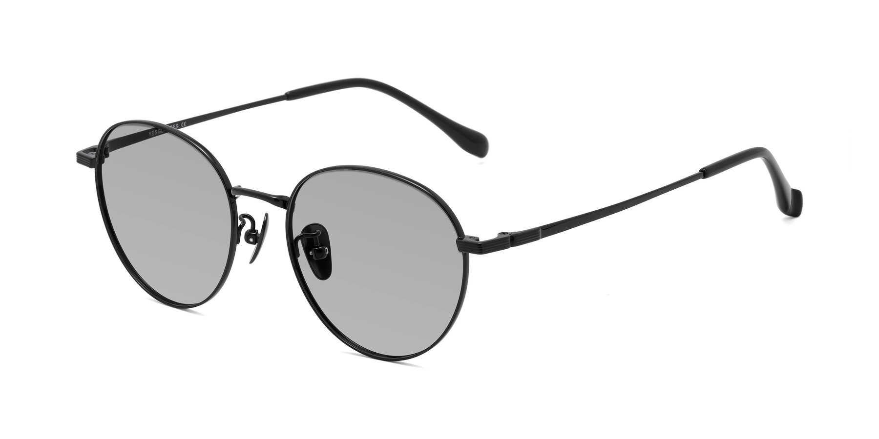 Angle of Sahala in Black with Light Gray Tinted Lenses