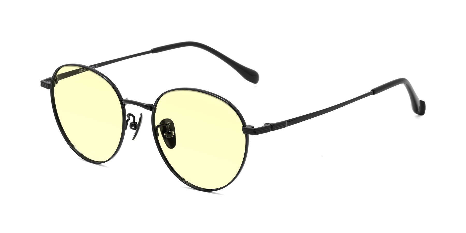 Angle of Sahala in Black with Light Yellow Tinted Lenses