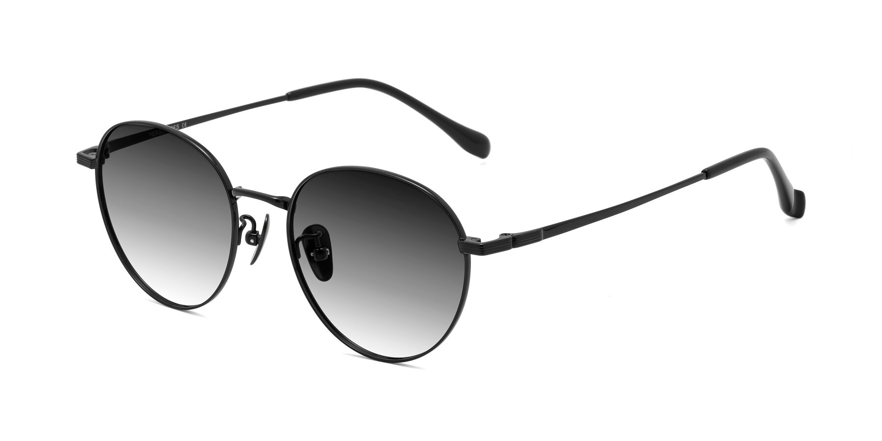 Angle of Sahala in Black with Gray Gradient Lenses