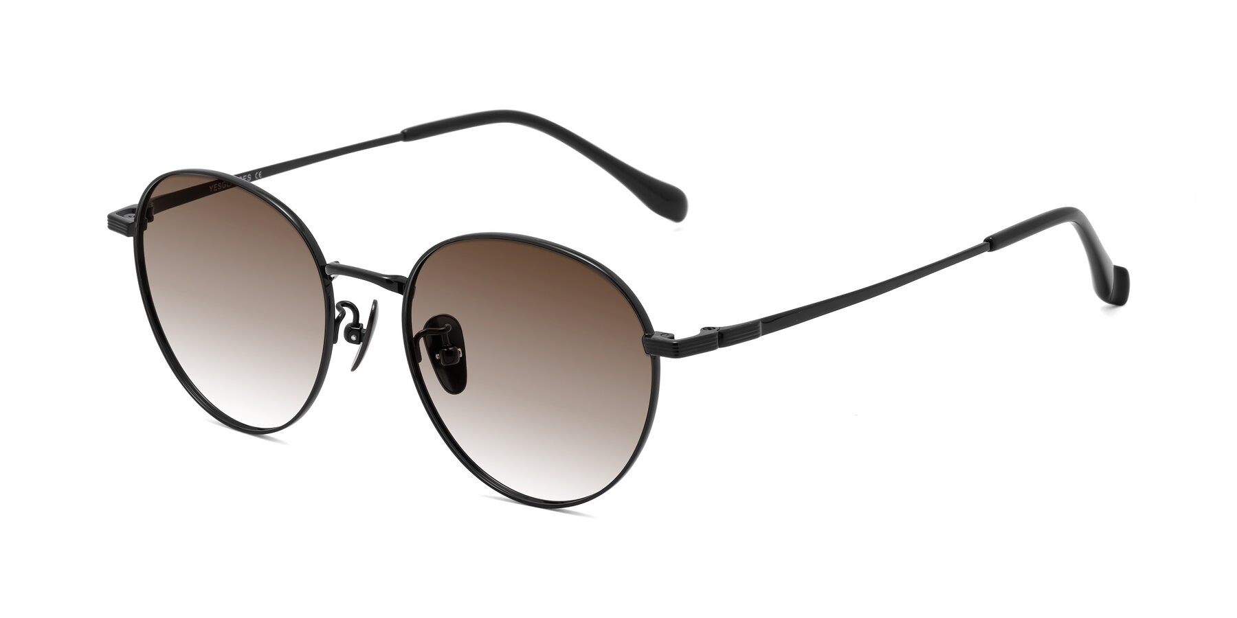 Angle of Sahala in Black with Brown Gradient Lenses