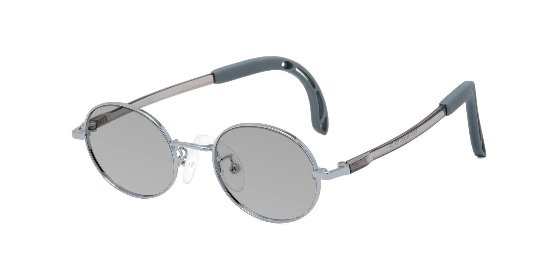 Angle of Pesci in Knight Silver with Light Gray Tinted Lenses