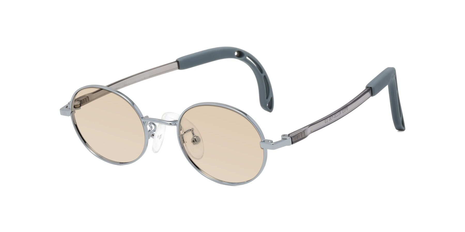 Angle of Pesci in Knight Silver with Light Brown Tinted Lenses