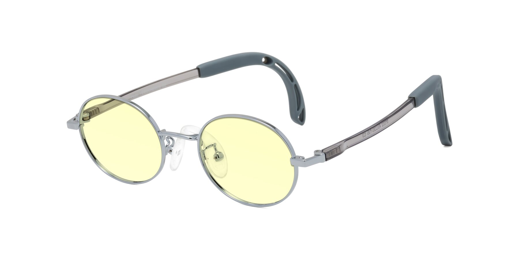 Angle of Pesci in Knight Silver with Light Yellow Tinted Lenses