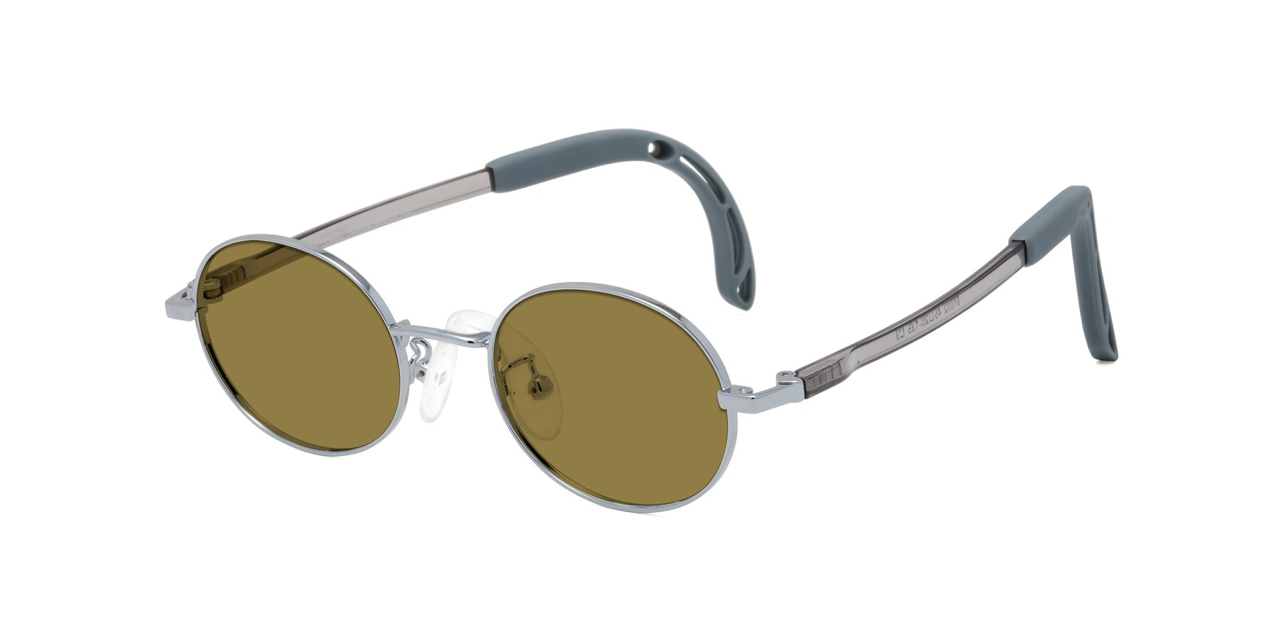 Angle of Pesci in Knight Silver with Brown Polarized Lenses