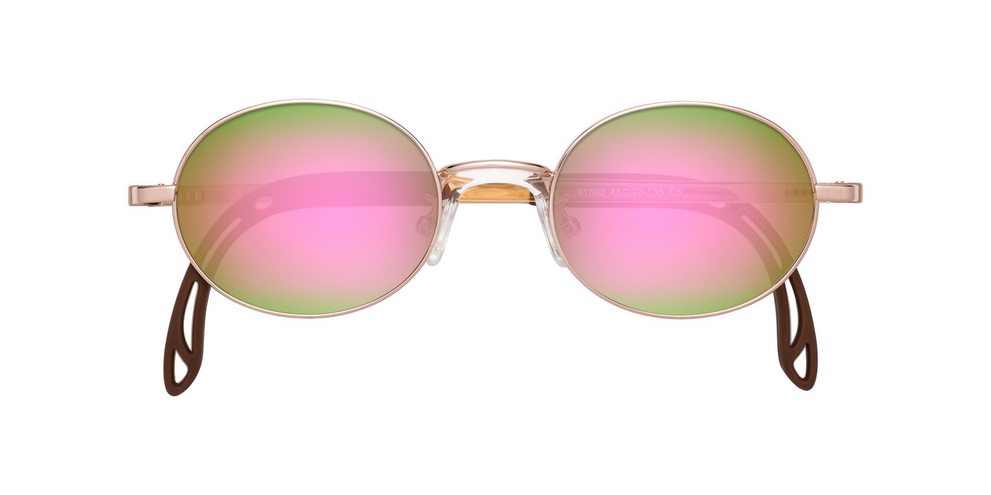 Pesci - Professor Gold Flash Mirrored Sunglasses