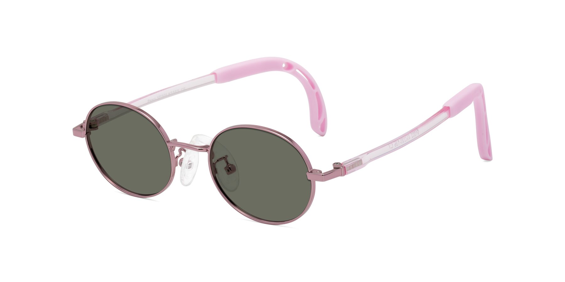 Angle of Pesci in Artist Pink with Gray Polarized Lenses