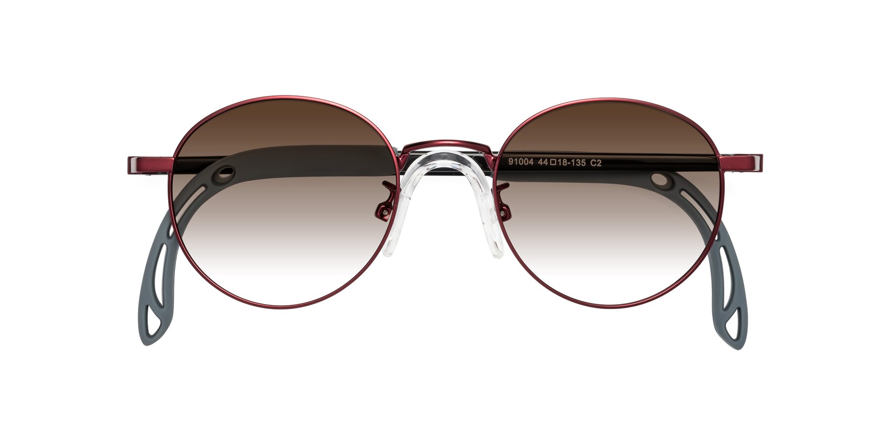 Folded Front of Macaulay in Dragon Wine with Brown Gradient Lenses