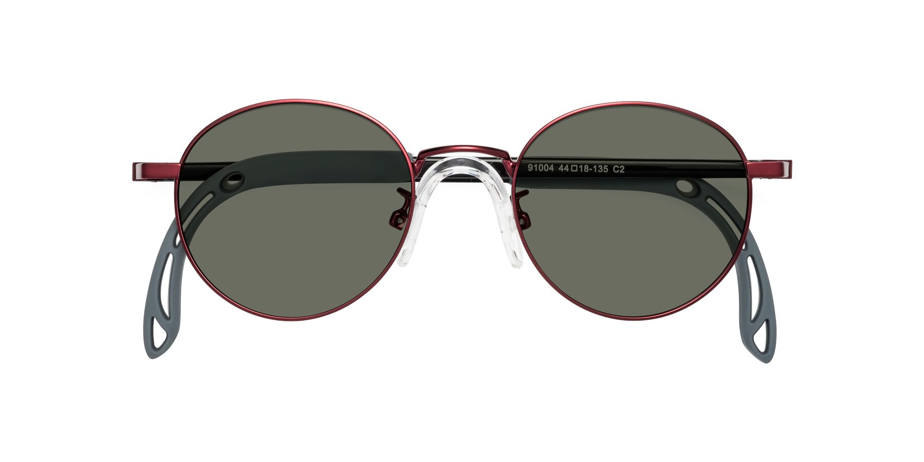 Folded Front of Macaulay in Dragon Wine with Gray Polarized Lenses