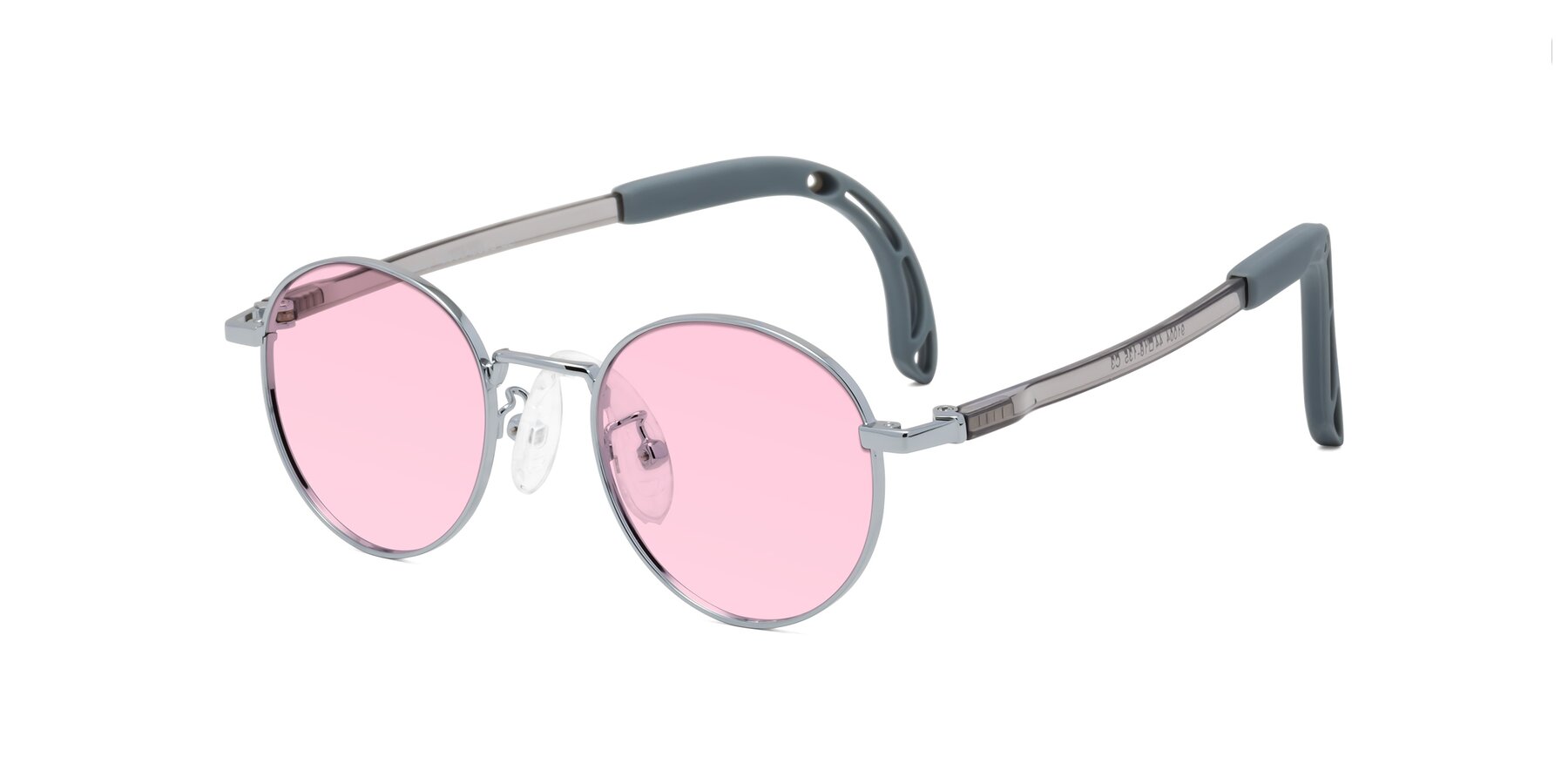 Angle of Macaulay in Knight Silver with Light Pink Tinted Lenses