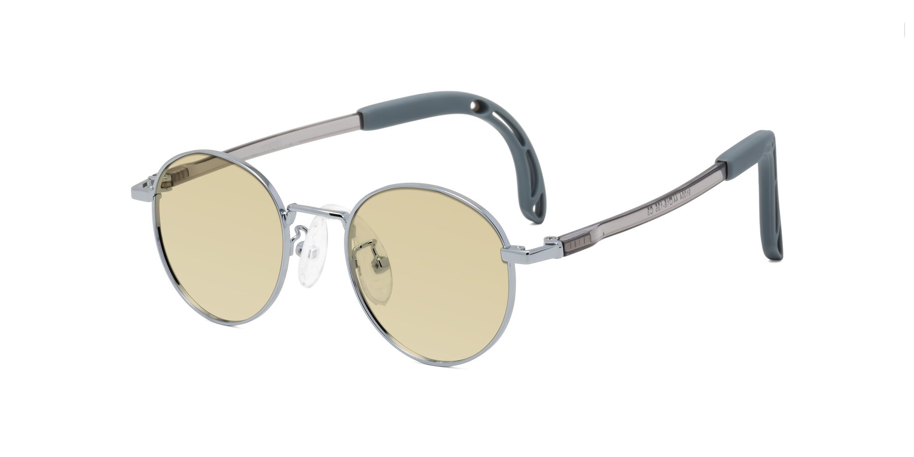 Angle of Macaulay in Knight Silver with Light Champagne Tinted Lenses