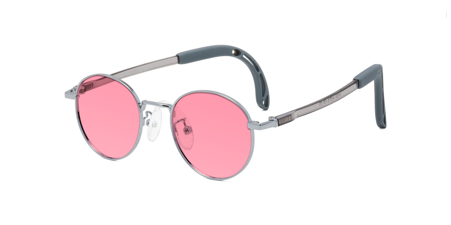 Angle of Macaulay in Knight Silver with Pink Tinted Lenses