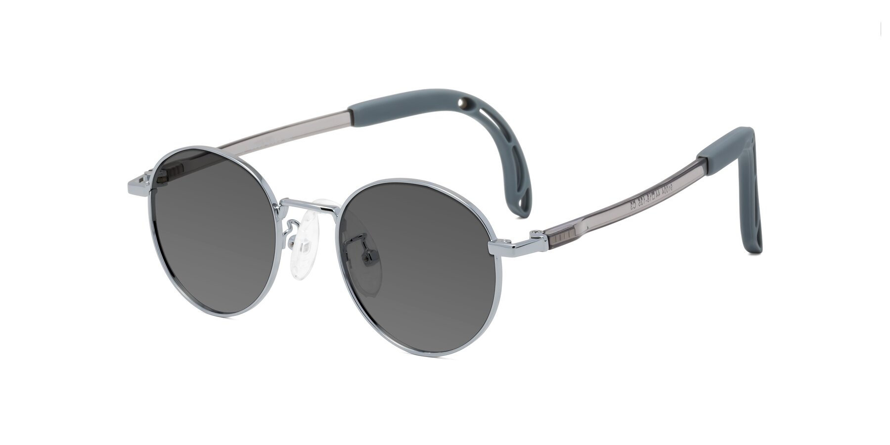 Angle of Macaulay in Knight Silver with Medium Gray Tinted Lenses