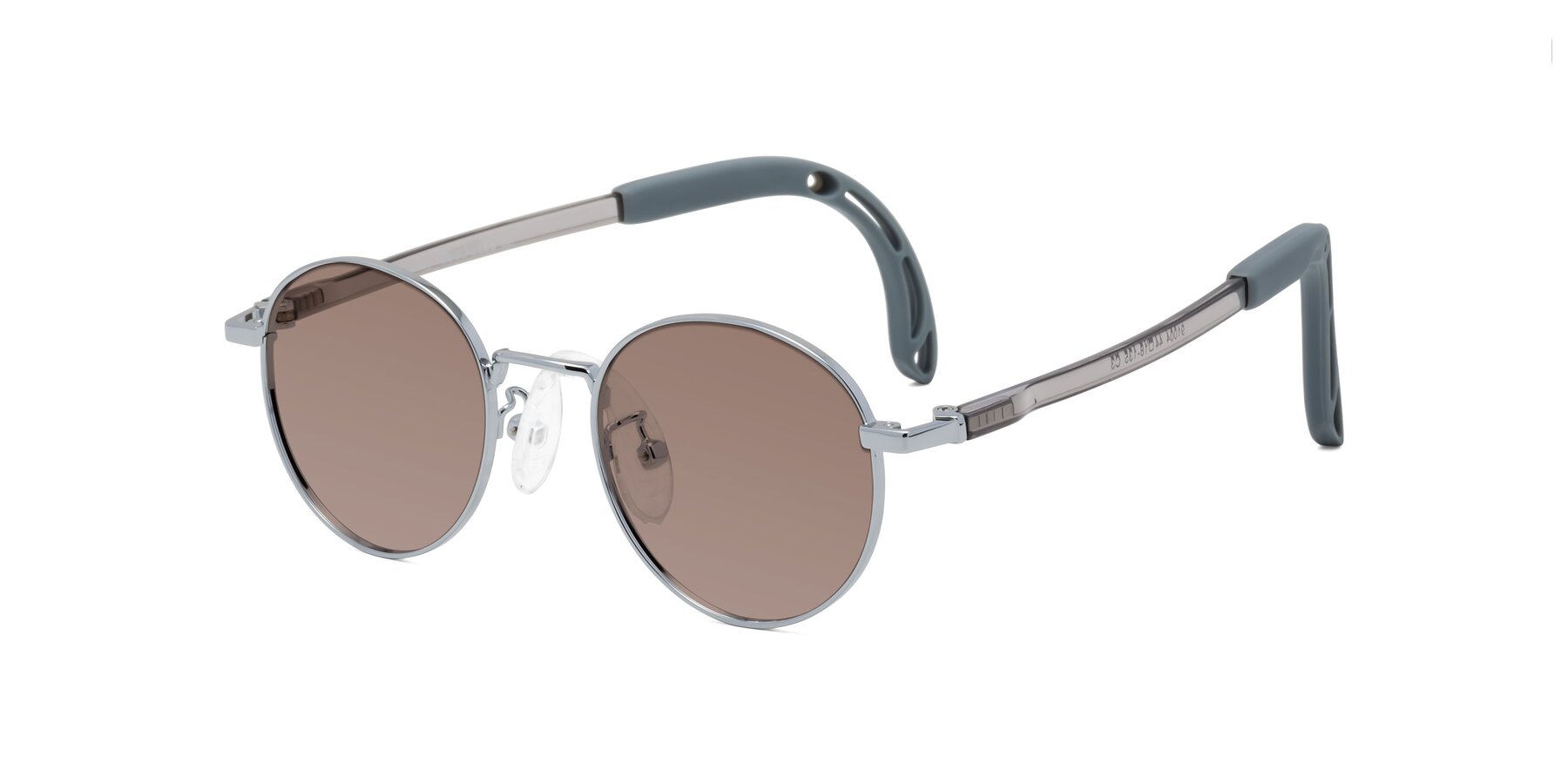 Angle of Macaulay in Knight Silver with Medium Brown Tinted Lenses