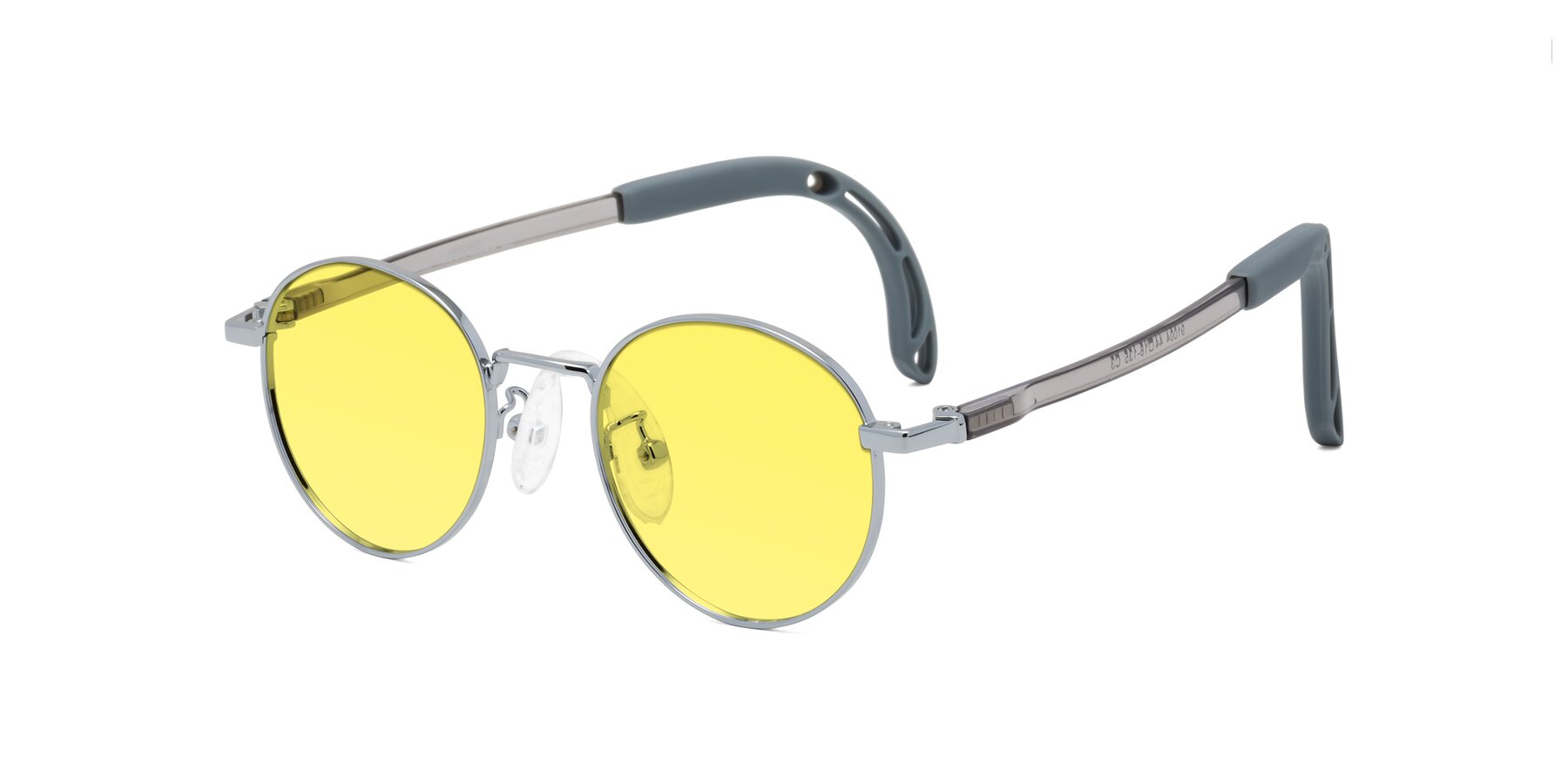 Angle of Macaulay in Knight Silver with Medium Yellow Tinted Lenses