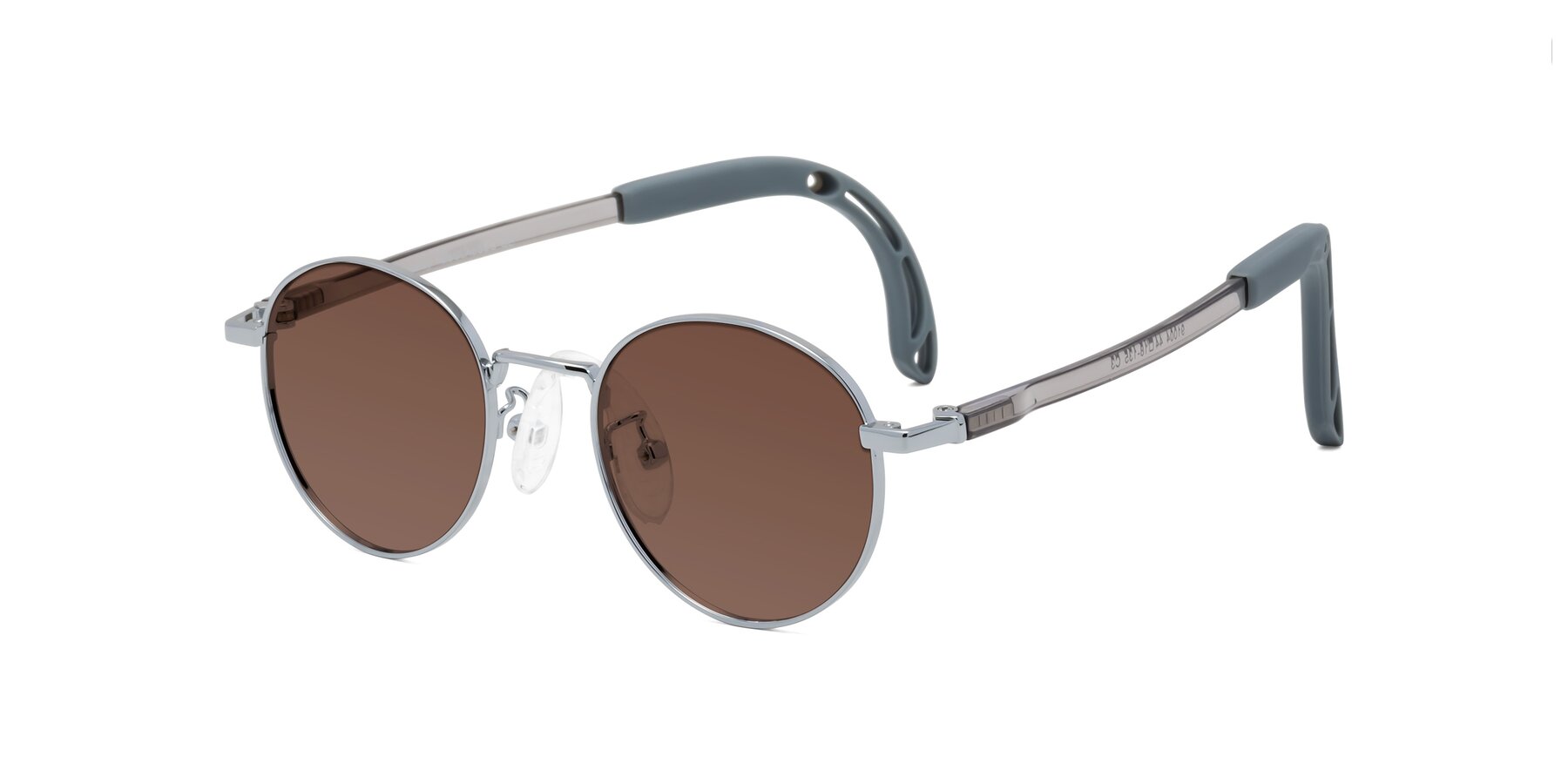 Angle of Macaulay in Knight Silver with Brown Tinted Lenses