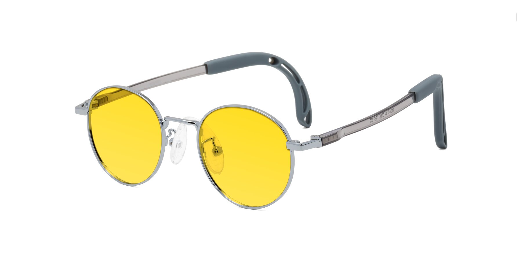 Angle of Macaulay in Knight Silver with Yellow Tinted Lenses