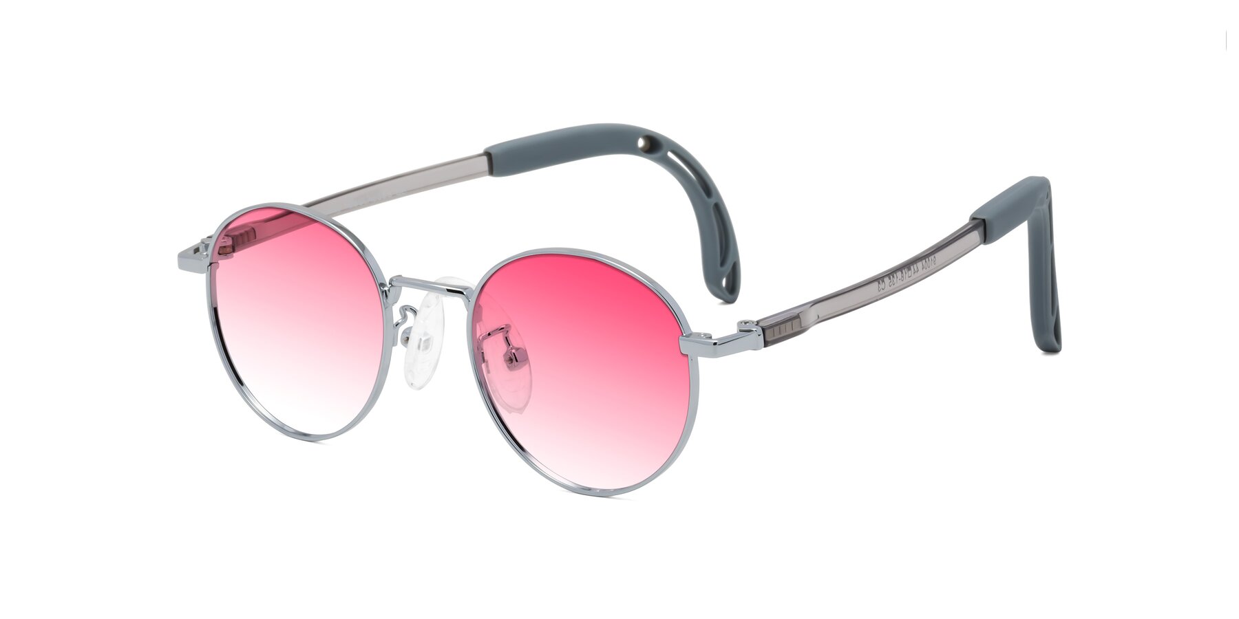 Angle of Macaulay in Knight Silver with Pink Gradient Lenses