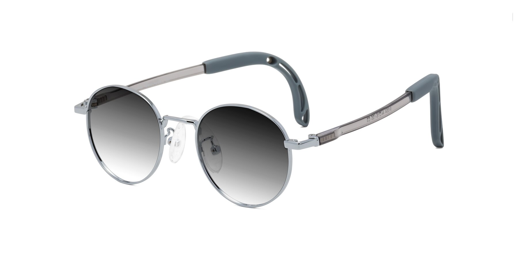 Angle of Macaulay in Knight Silver with Gray Gradient Lenses