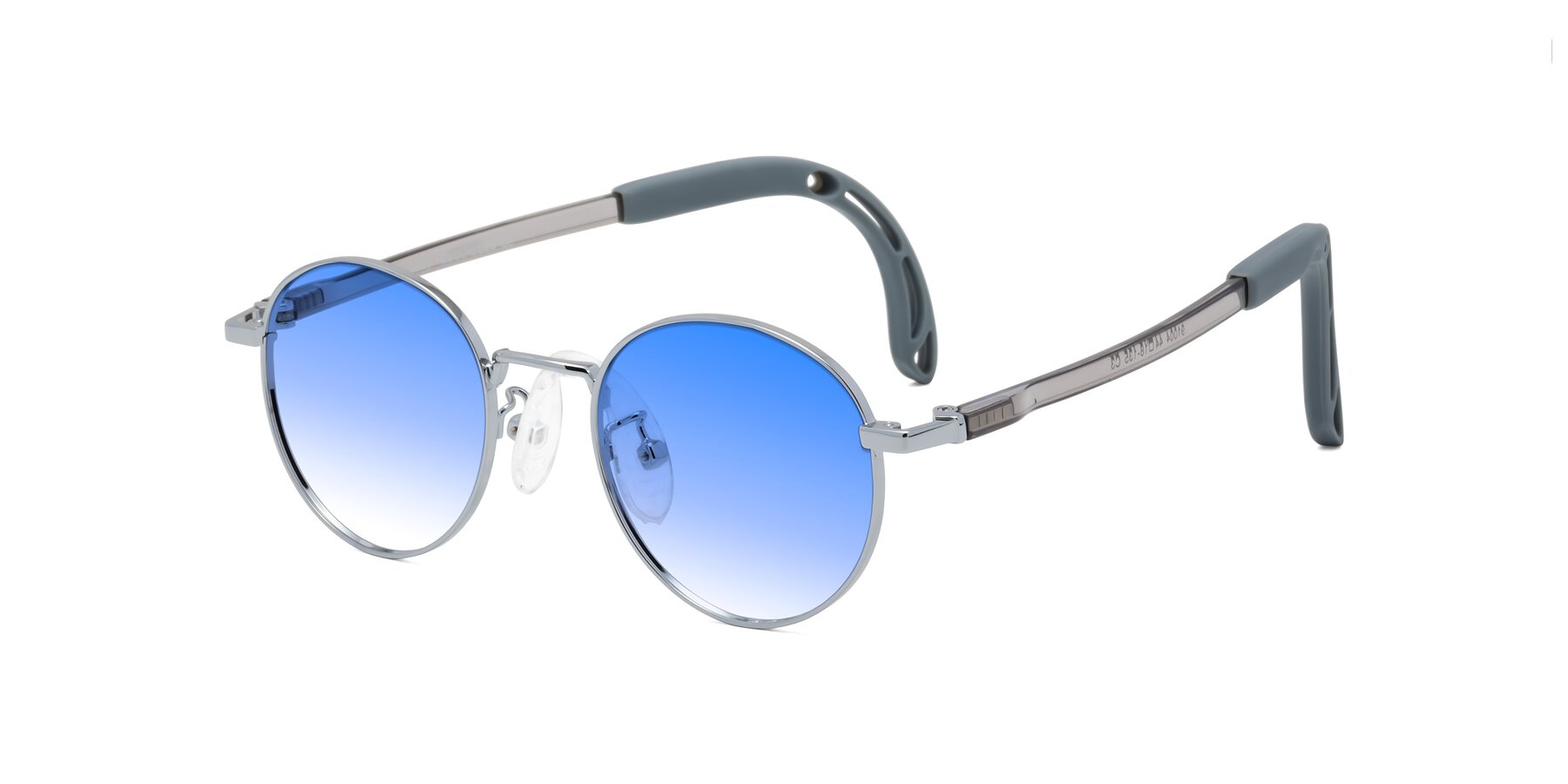 Angle of Macaulay in Knight Silver with Blue Gradient Lenses