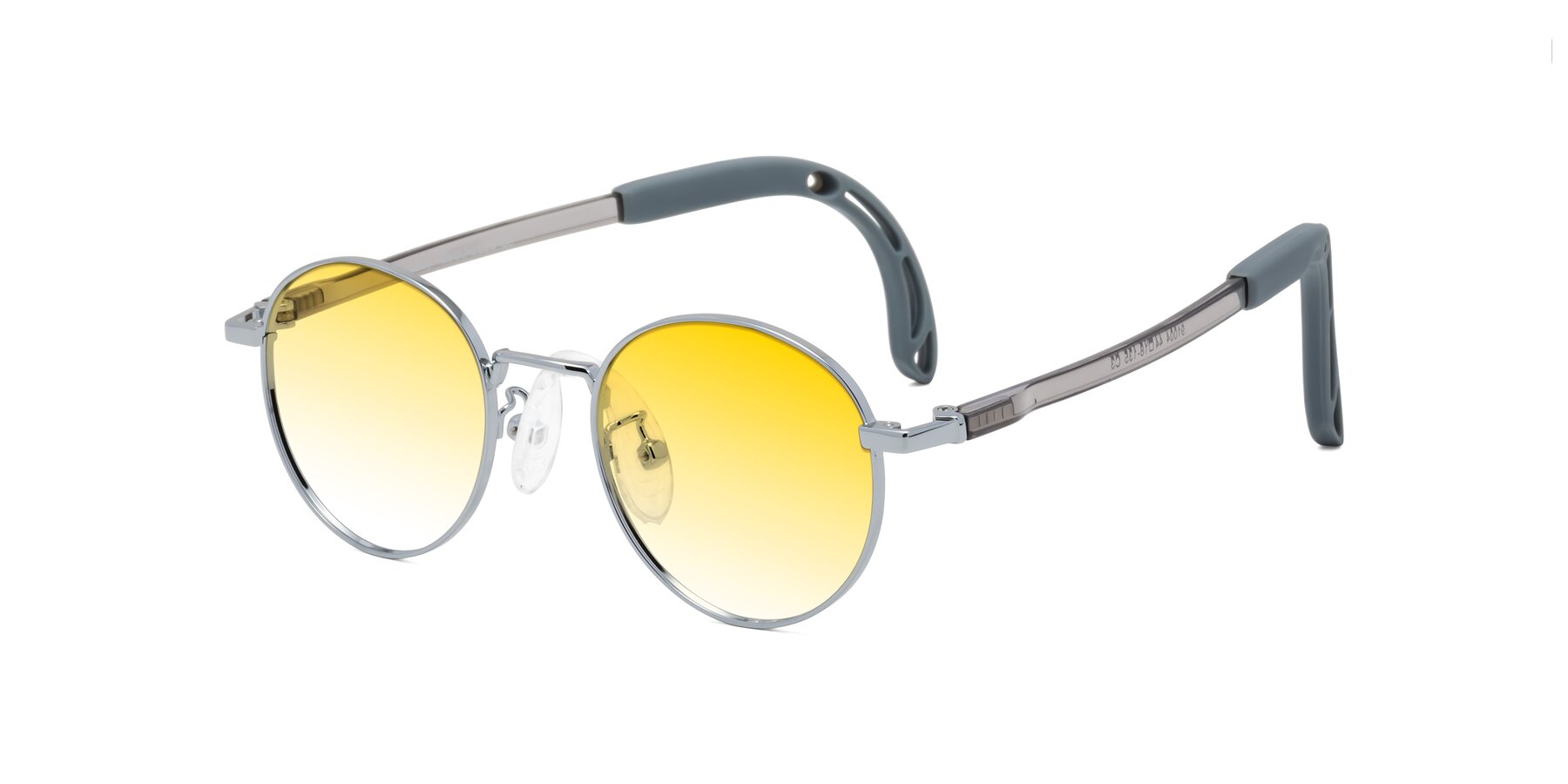 Angle of Macaulay in Knight Silver with Yellow Gradient Lenses