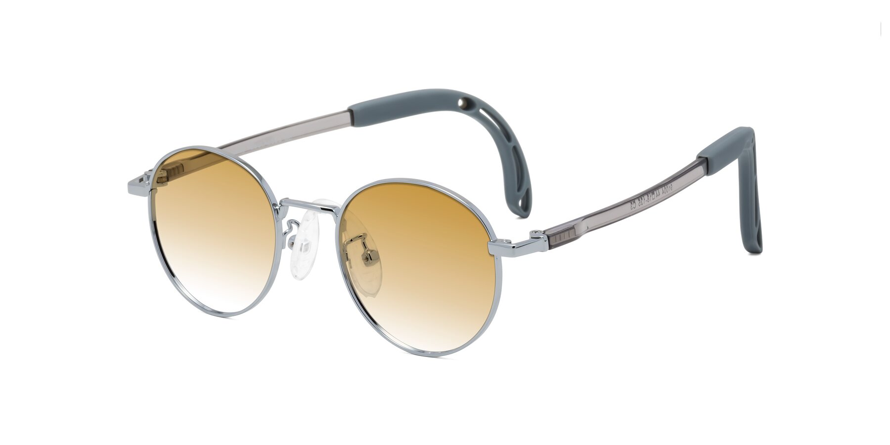 Angle of Macaulay in Knight Silver with Champagne Gradient Lenses