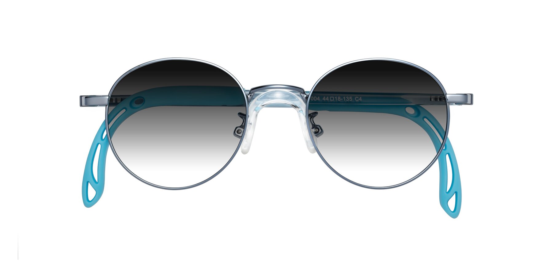 Folded Front of Macaulay in Pilot Blue with Gray Gradient Lenses