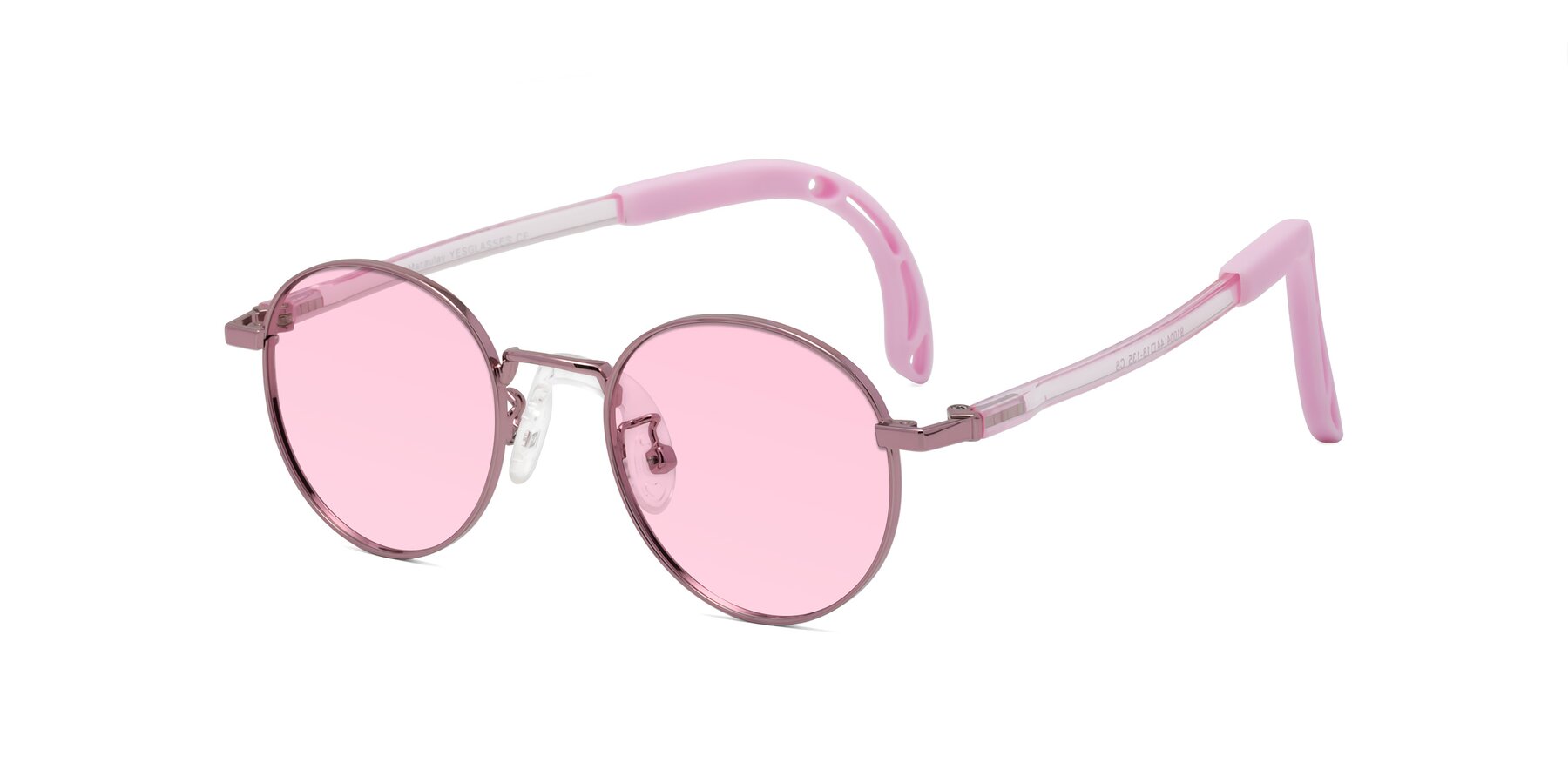 Angle of Macaulay in Artist Pink with Light Pink Tinted Lenses