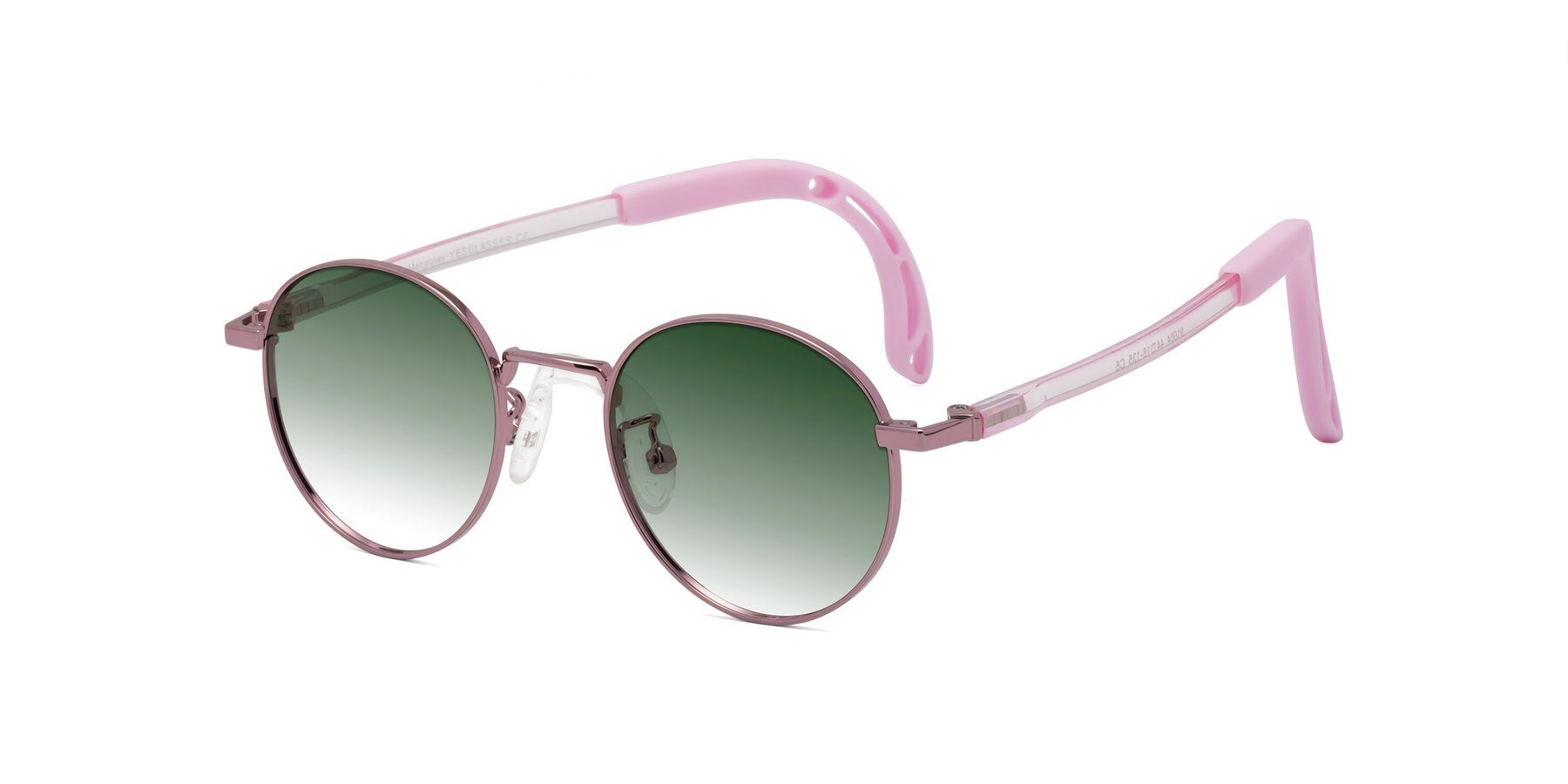 Angle of Macaulay in Artist Pink with Green Gradient Lenses