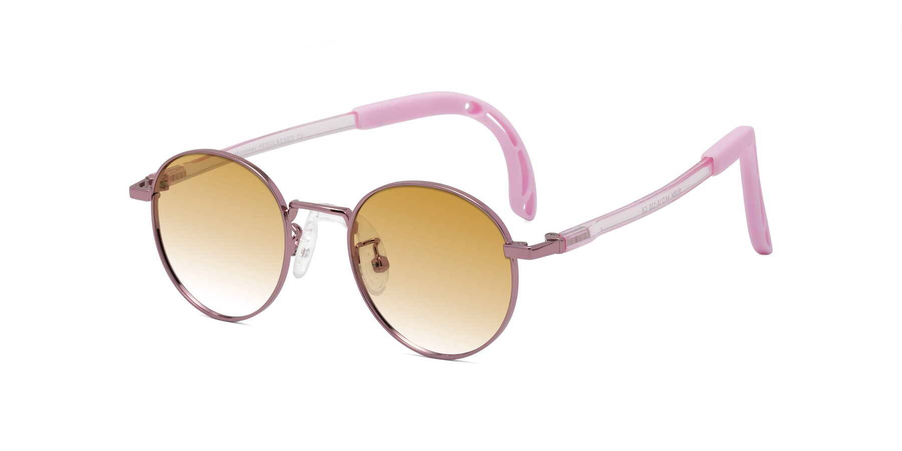 Angle of Macaulay in Artist Pink with Champagne Gradient Lenses