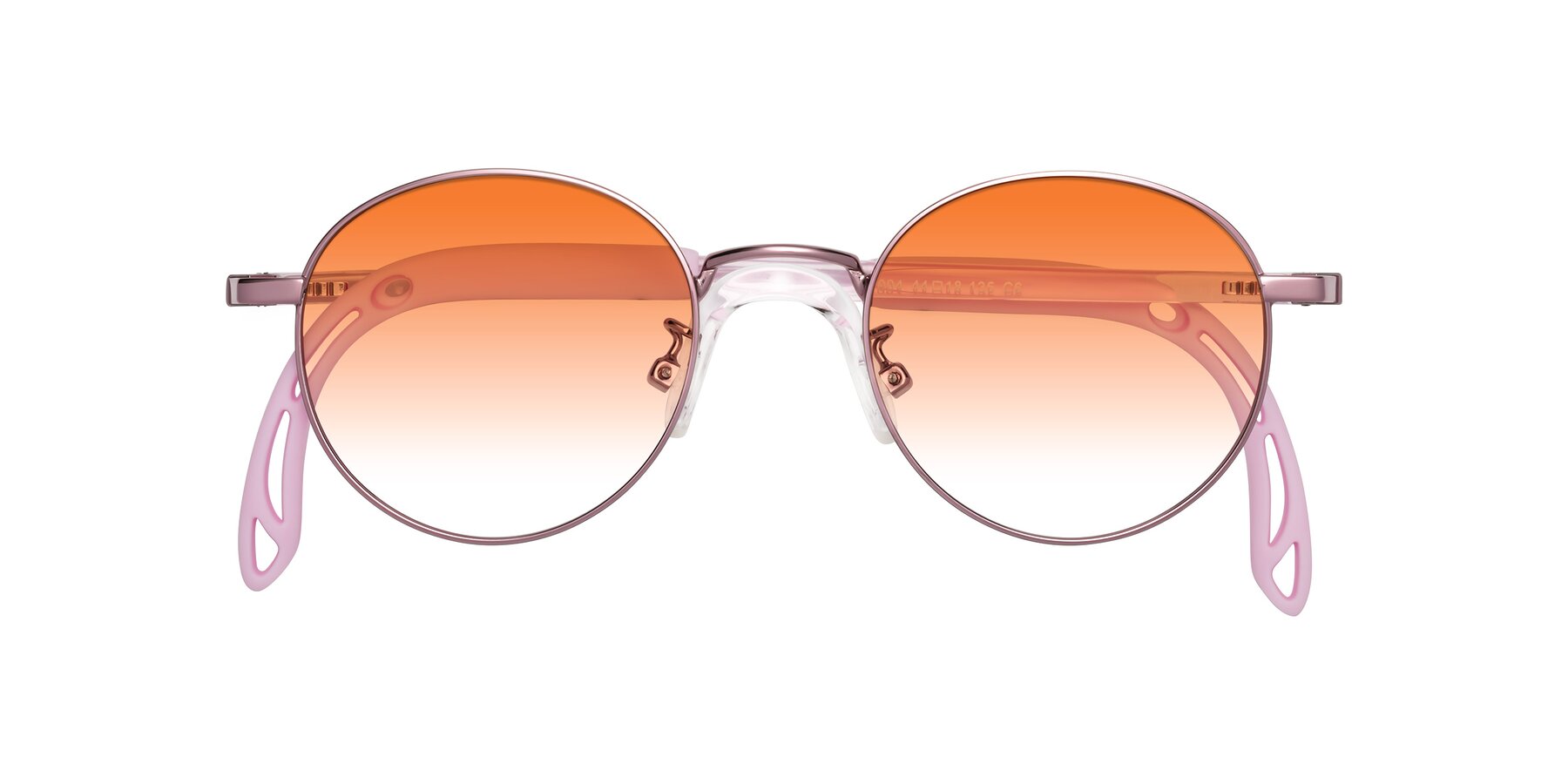 Folded Front of Macaulay in Artist Pink with Orange Gradient Lenses