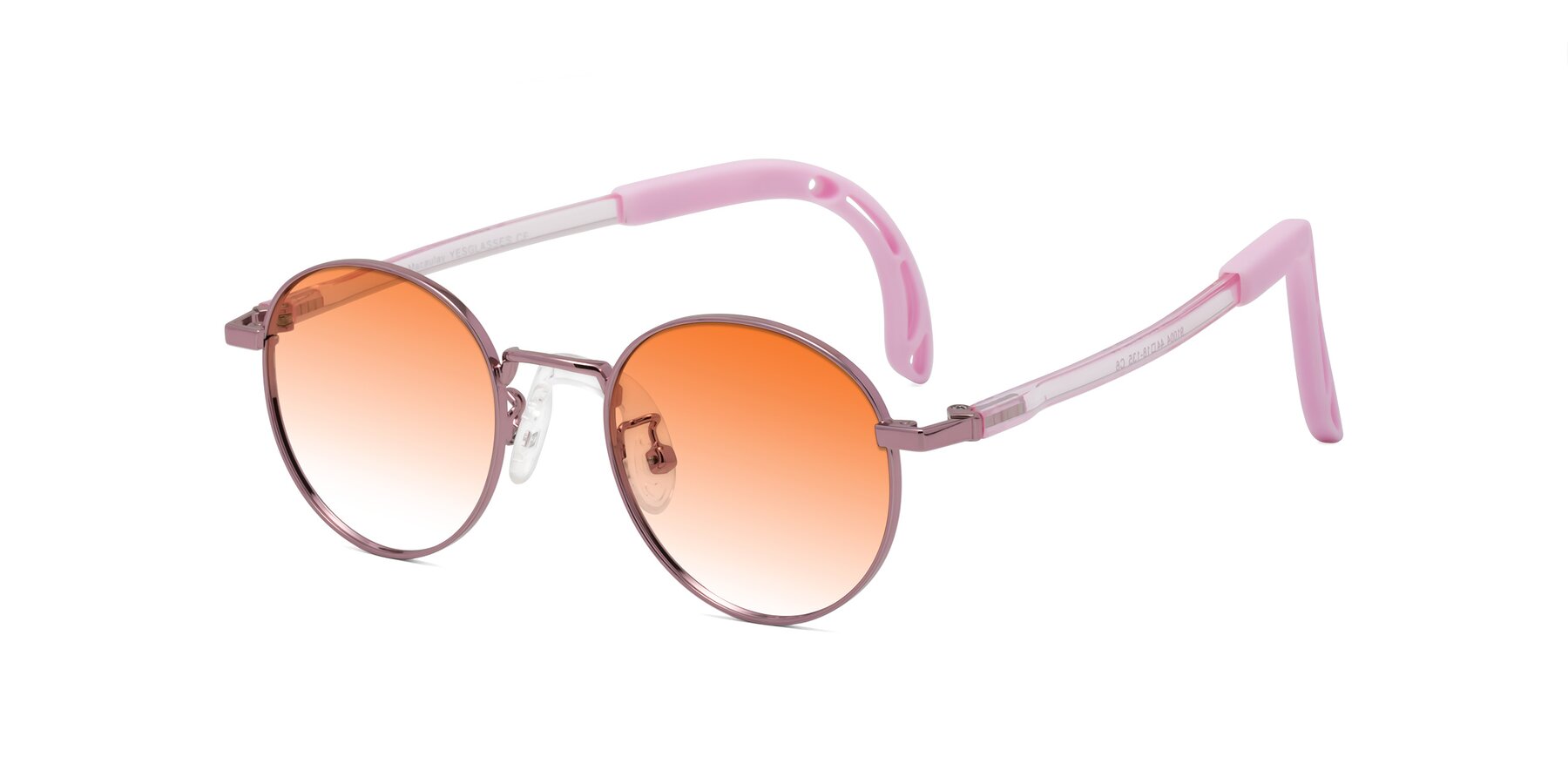 Angle of Macaulay in Artist Pink with Orange Gradient Lenses