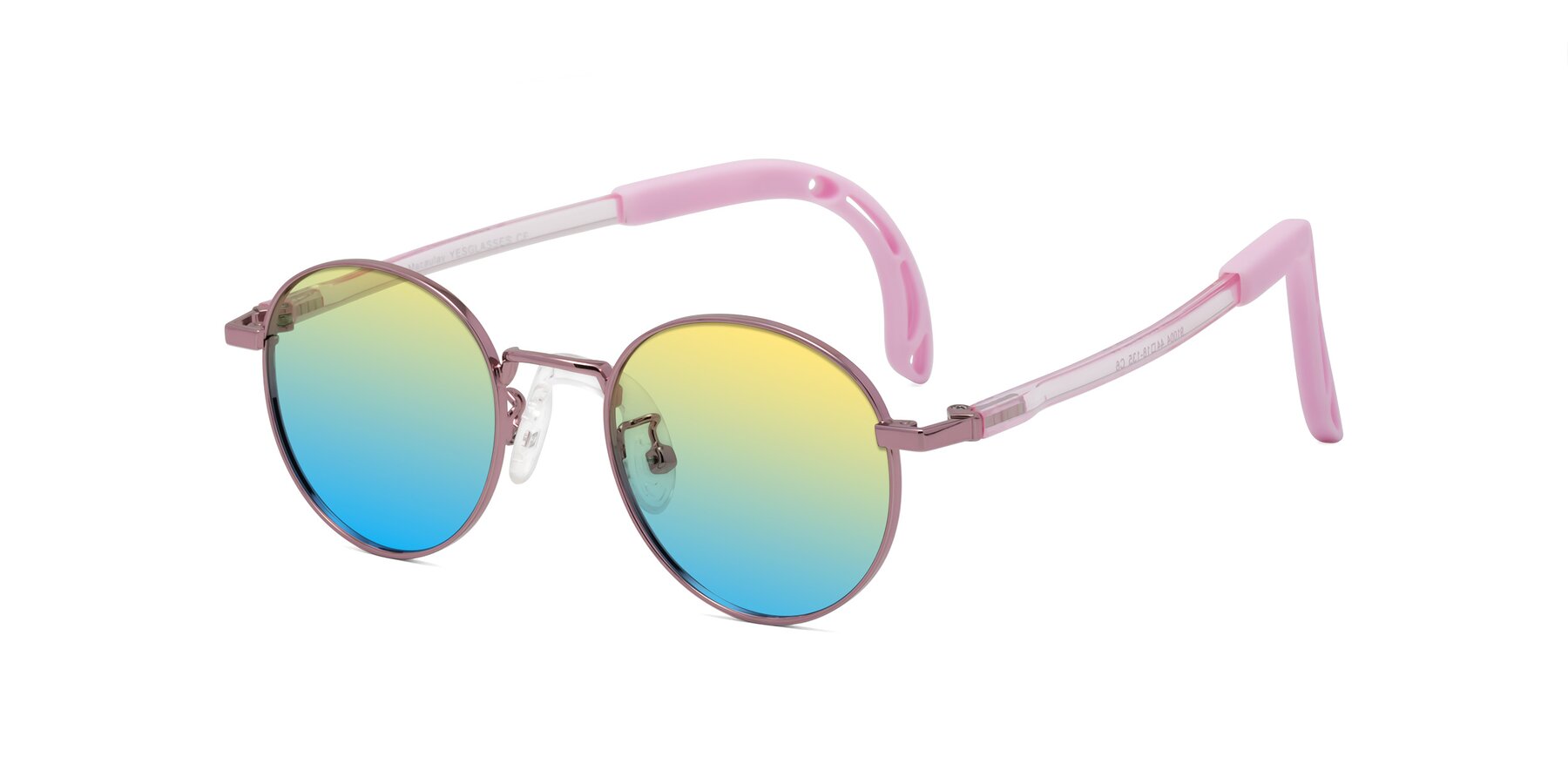 Angle of Macaulay in Artist Pink with Yellow / Blue Gradient Lenses