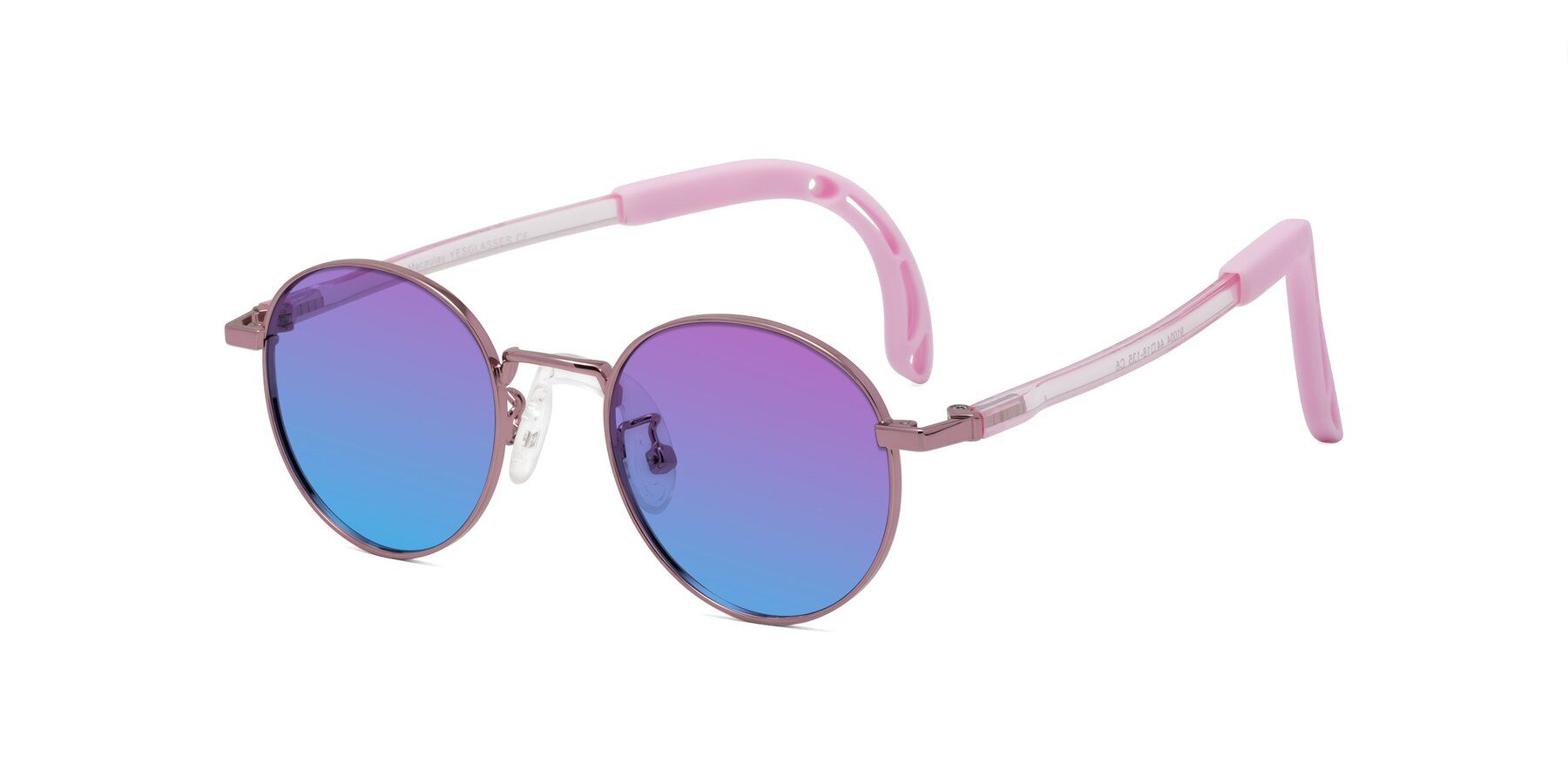 Angle of Macaulay in Artist Pink with Purple / Blue Gradient Lenses