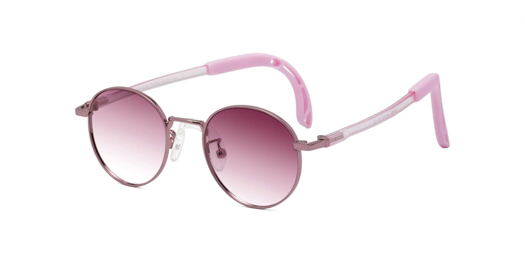 Angle of Macaulay in Artist Pink with Wine Gradient Lenses