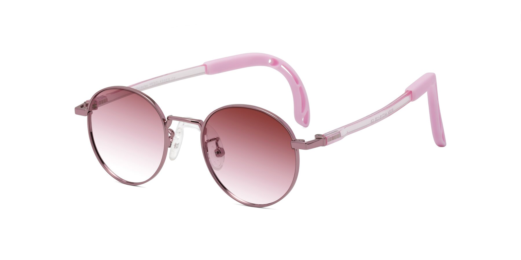 Angle of Macaulay in Artist Pink with Garnet Gradient Lenses