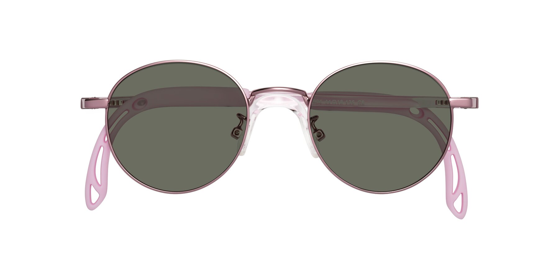 Folded Front of Macaulay in Artist Pink with Gray Polarized Lenses