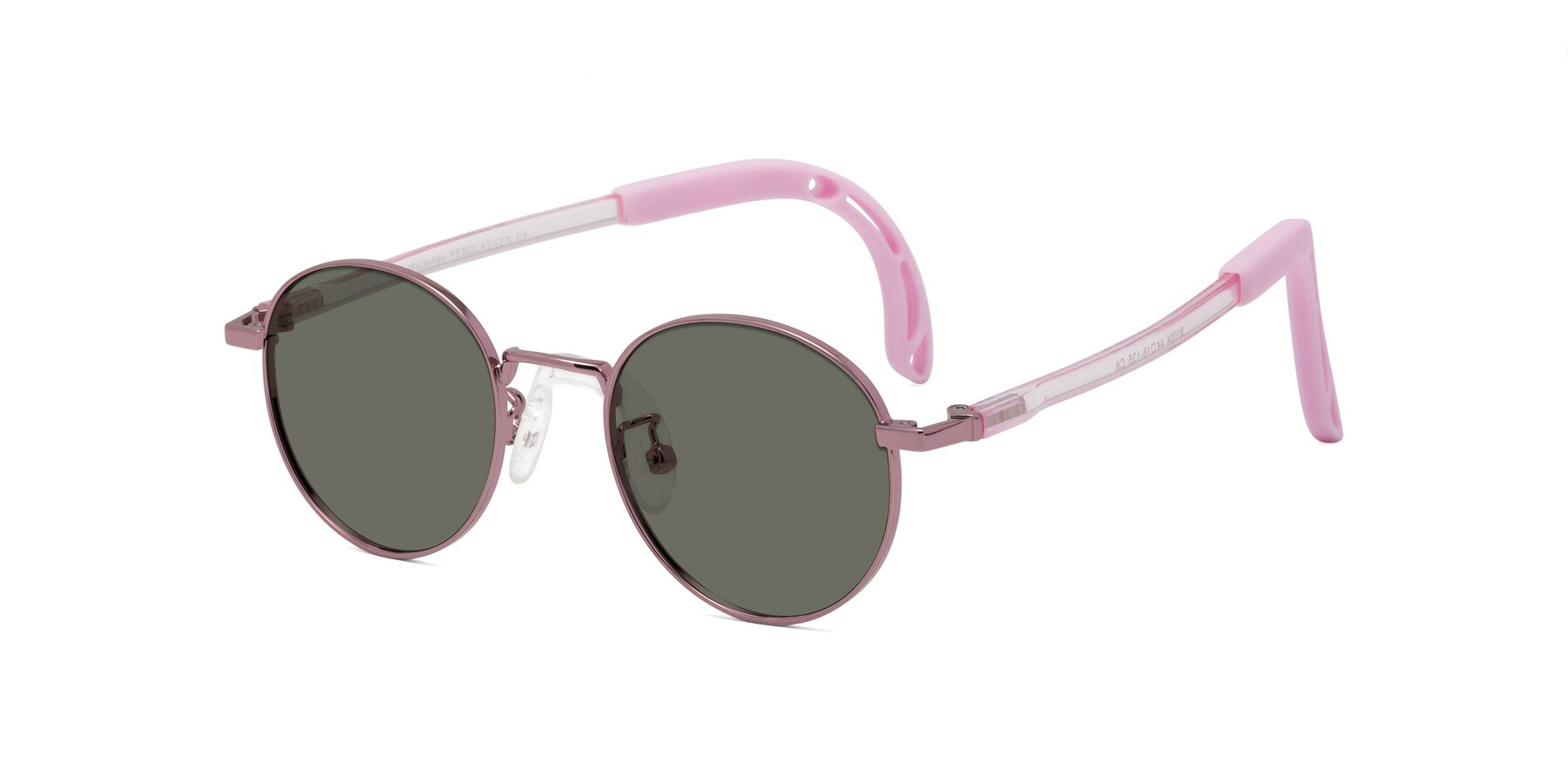 Angle of Macaulay in Artist Pink with Gray Polarized Lenses