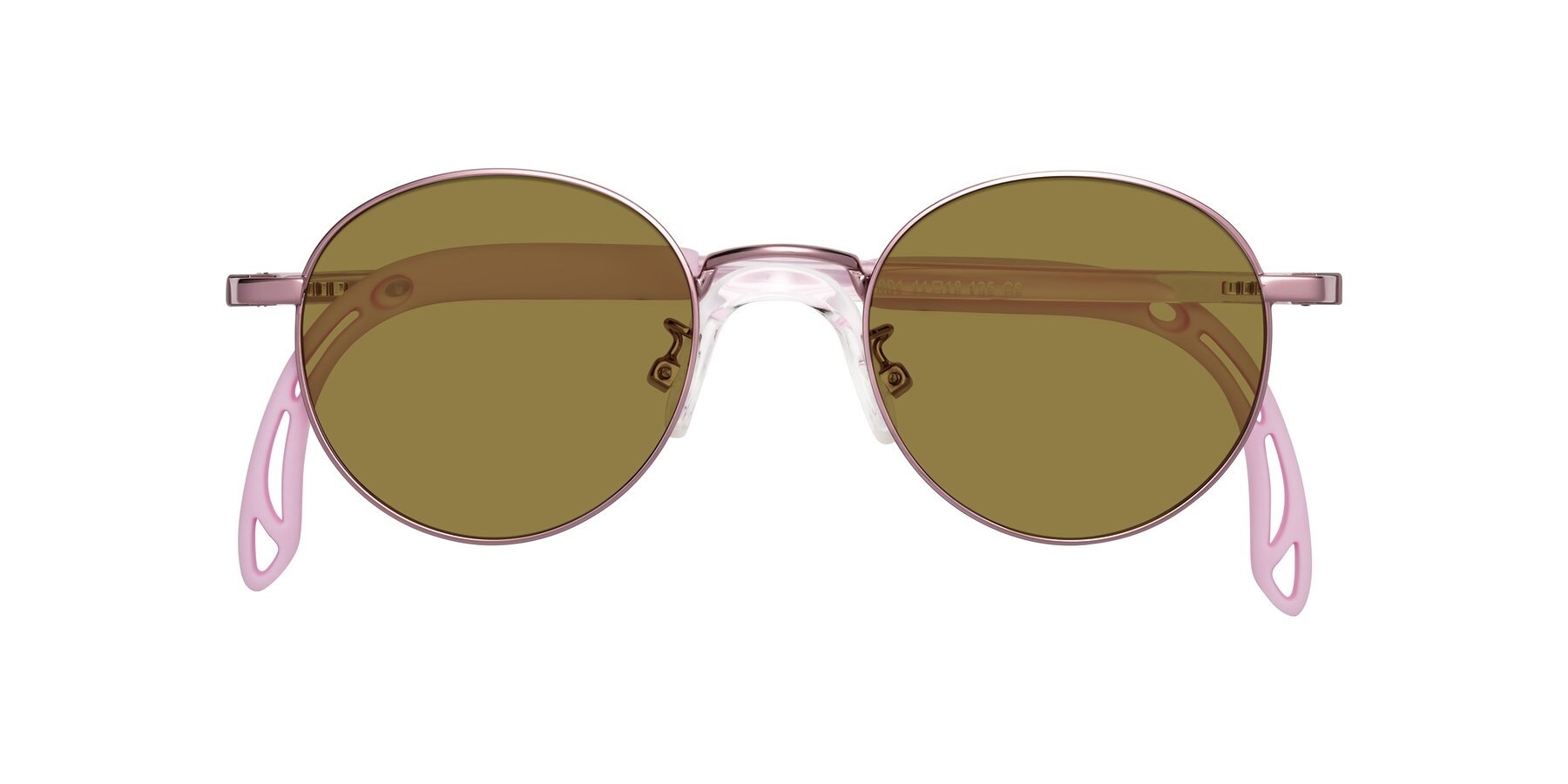 Folded Front of Macaulay in Artist Pink with Brown Polarized Lenses