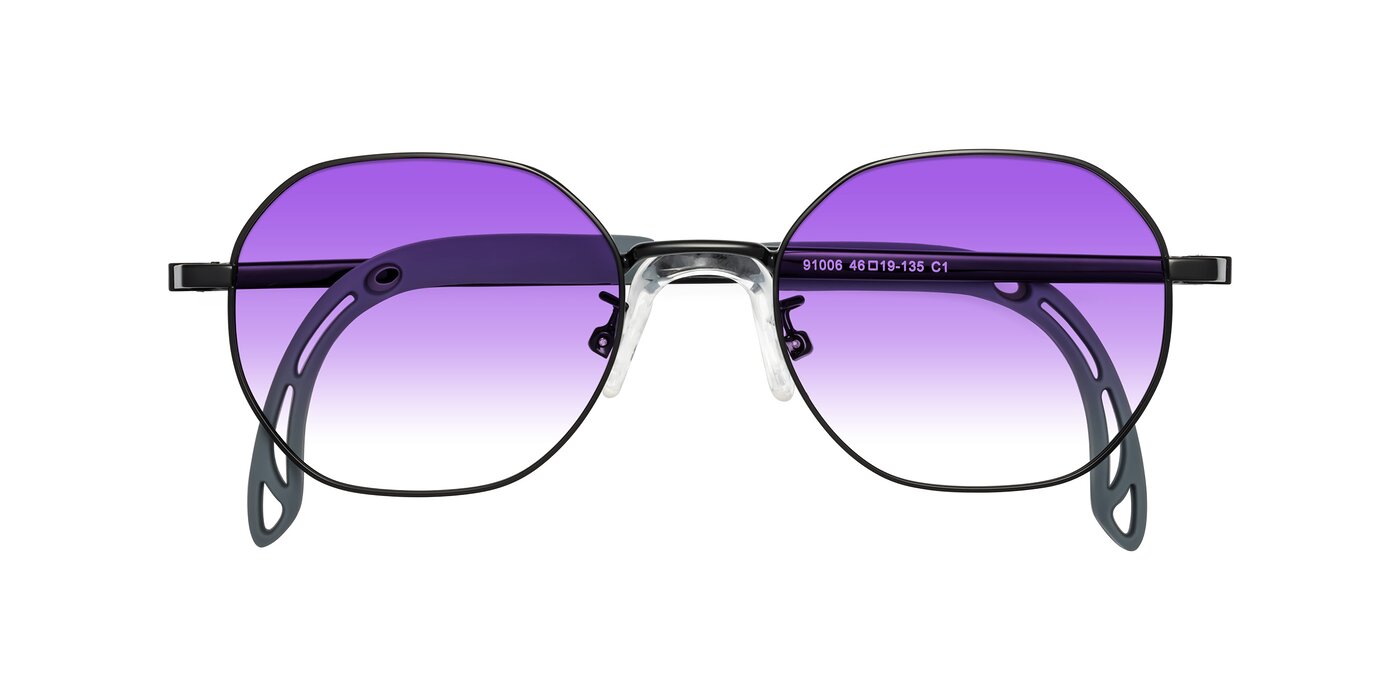 Esther - Ninja Black Gradient Sunglasses